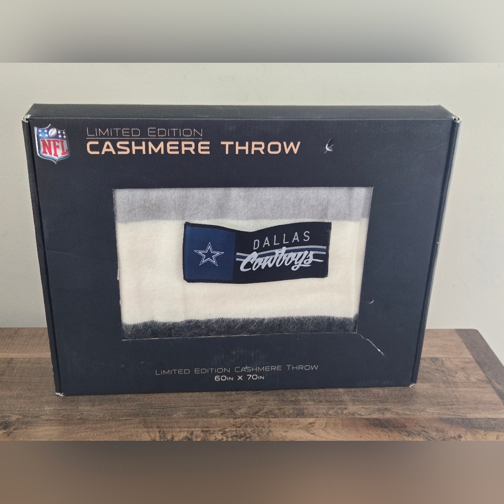 NFL Dallas Cowboys Cashmere Blanket Limited Edition